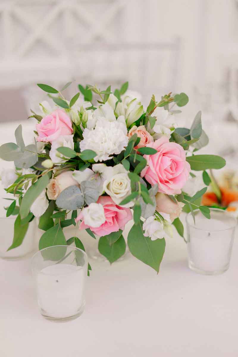 Свадебные цветочные композиции с эвкалиптом